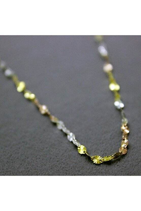 3 Renk Italyan Zincir Kolye