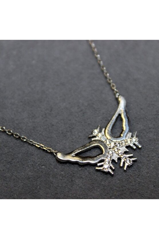 Melek Kanatlı Kar Tanesi Kolye