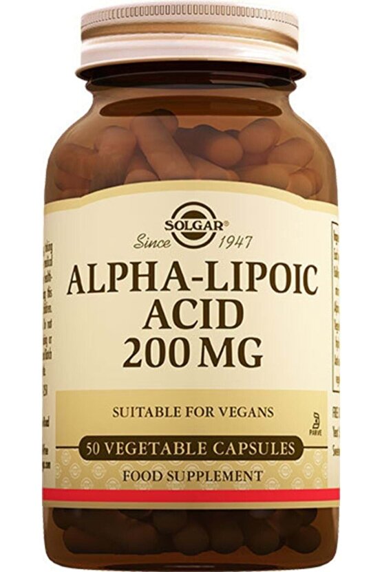 Alpha Lipoic Acid 200 Mg 50 Kapsül