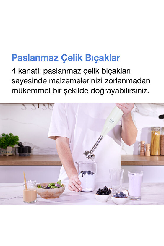 Stor Blender Seti Cream