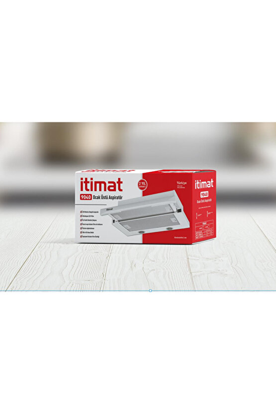 İtimat Çift Motor Sürgülü Beyaz Aspiratör