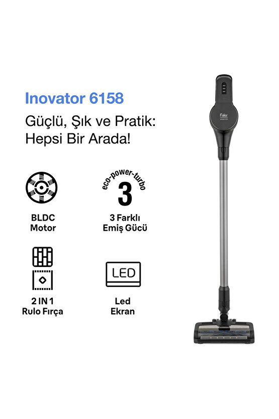 Inovator 6158 Dikey Şarjlı Kablosuz Süpürge Dark Blue