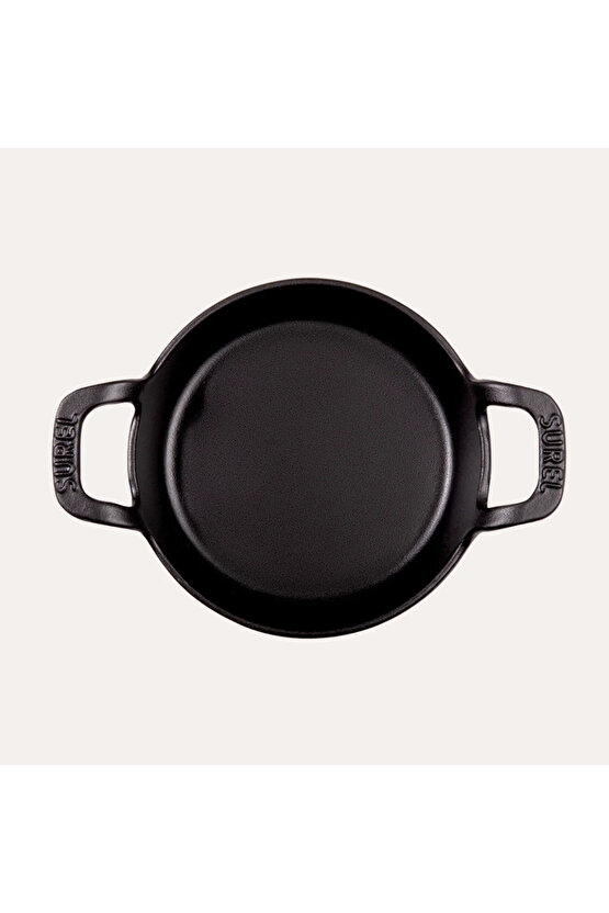 Demir Döküm Yumurta Sahanı İndüksiyon Uyumlu 22 Cm Kırmızı