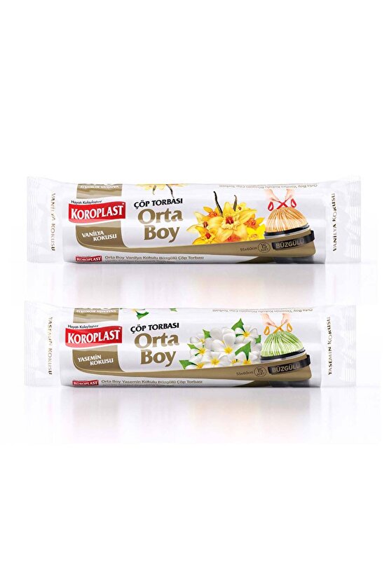 Vanilya Büzg. Orta Çöp Torbası 15li X1 Adet Yasemin Büzg.orta Çöp Torbası 15li X1 Adet