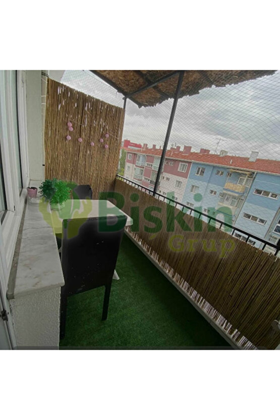 1 Metre X 5 Metre Doğal Bambu Kamış Çit , Bahçe & Balkon Çiti , Gölgelik Panel , Reed Fence