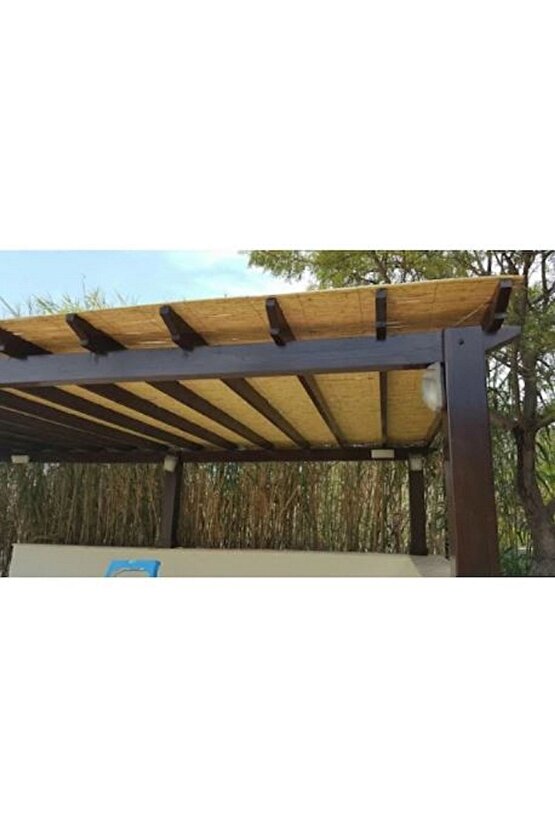 Bambu Kamış Hasır Bahçe Çiti Gölgelik Balkon Çiti 1 Metre X 6 Metre