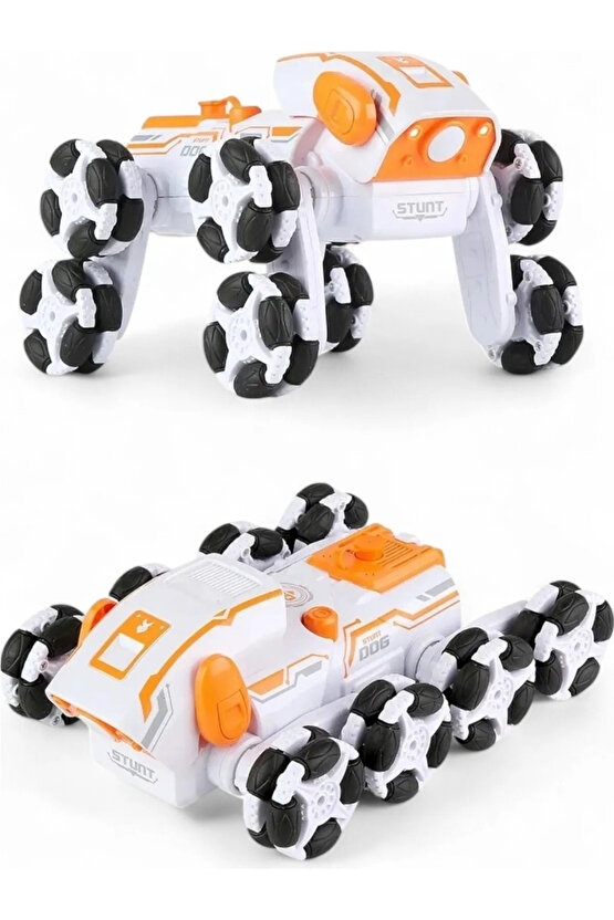 BUHAR ATAN 8 TEKERLEKLİ AKROBATİK FONSİYONLU ŞARJLI STUNT OYUNCAK ROBOT KÖPEK ARABA 3+