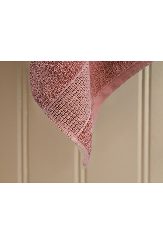 Deluxe Low Twist Yüz Havlusu 50x90 Cm Gül Kurusu