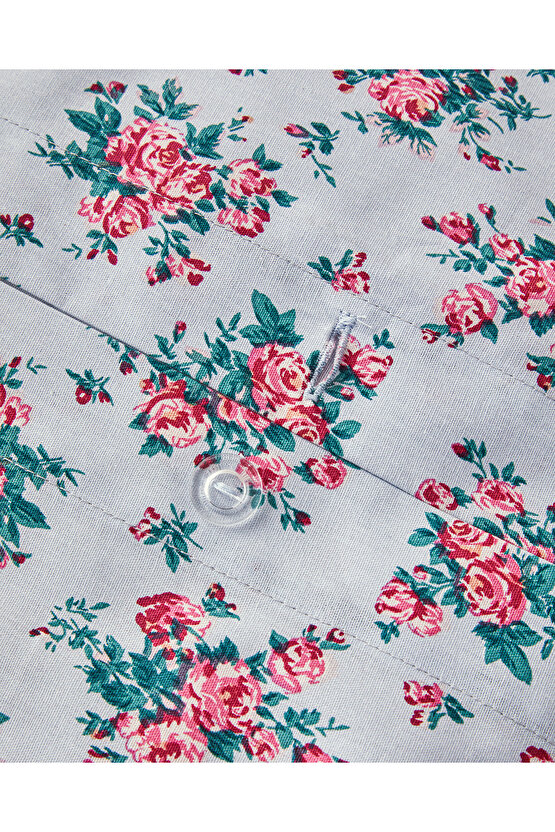 Rose Harmony Tek Kişilik Nevresim Seti Mavi