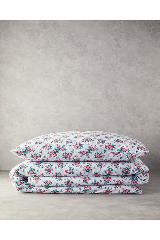 Rose Harmony Tek Kişilik Nevresim Seti Mavi