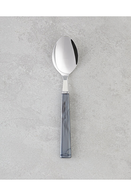 Diego Paslanmaz Çelik Çatal Kaşık Bıçak Takımı 18 Parça 6 Kişilik Siyah