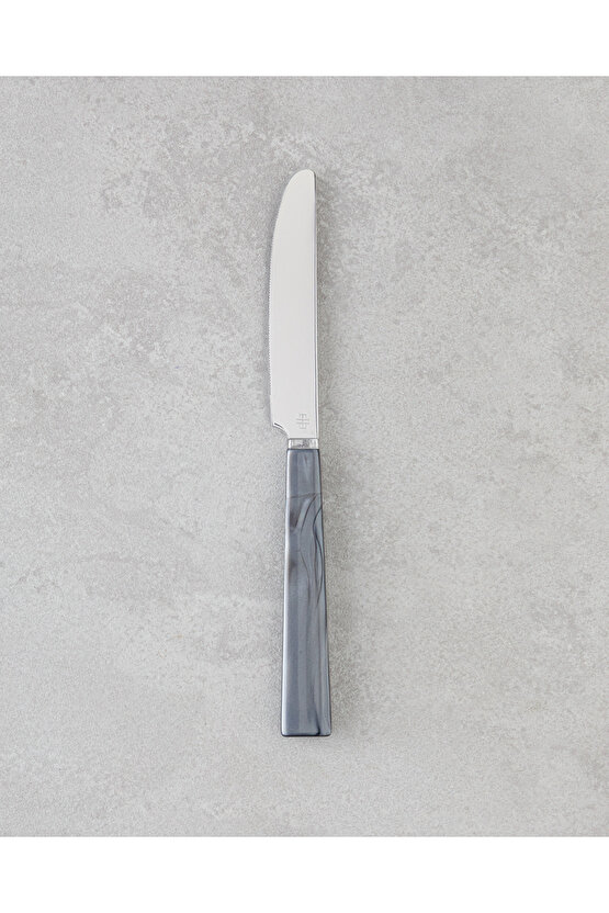 Diego Paslanmaz Çelik Çatal Kaşık Bıçak Takımı 18 Parça 6 Kişilik Siyah