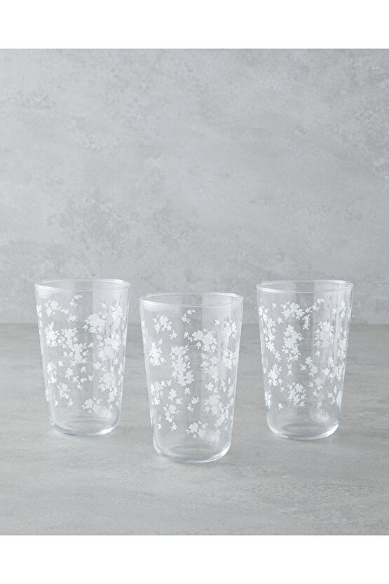 Coral Cam 3lü Bardak 400 ml Beyaz