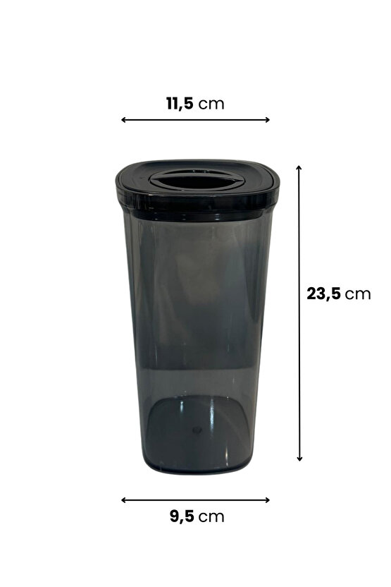 6lı Locko Kilitli Sızdırmaz Saklama Kabı Vakumlu Erzak Kabı 2L