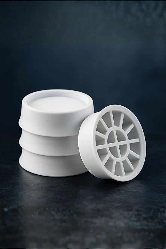 4 Adet Vantuzlu Titreşim Önleyici -Kaydırmaz -Stoper -Çamaşır Bulaşık Makinesi Ayaklığı