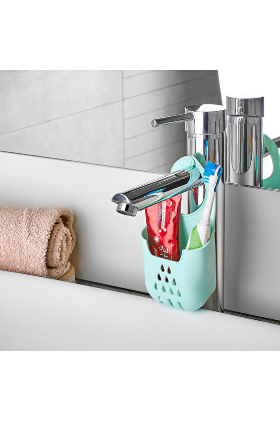 Asılabilir Süngermatik Silikon Bulaşık Süngerlik Ve Evye Düzenleyici (SÜNGER HEDİYELİ)