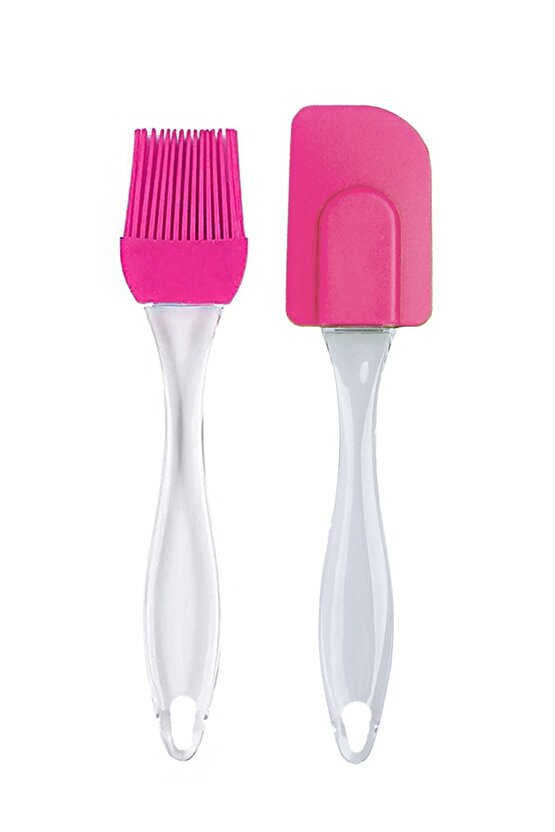 2li Silikon Spatula Ve Yumurta Fırçası Seti Yanmaz Yapışmaz