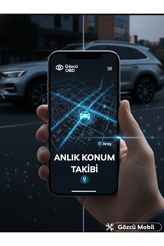 OBD Girişi Araç GPS Takip Cihazı Uyumlu Sistemi Anlık Konum Geçmişe Dönük Konum Takibi Geofence