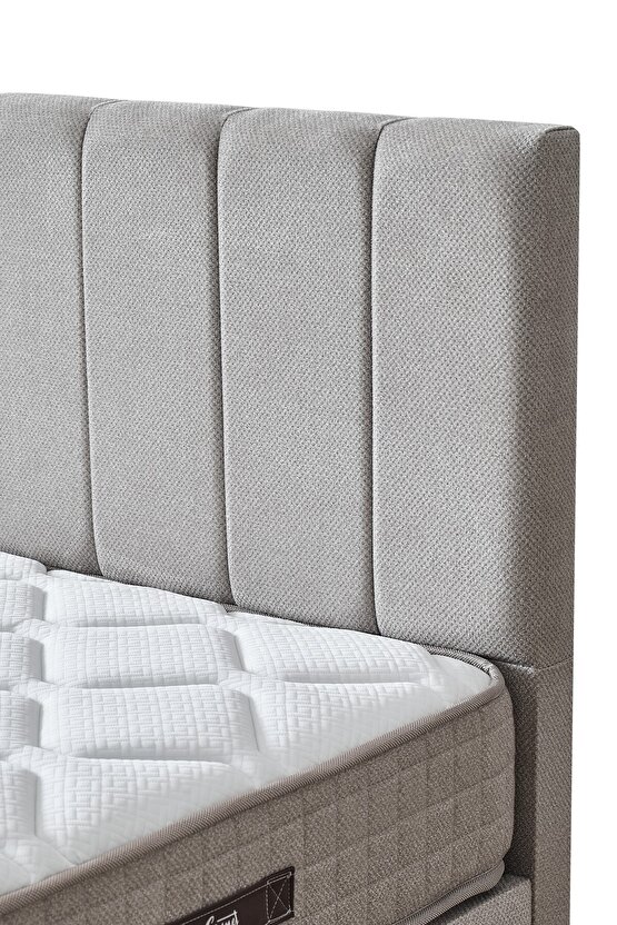 Manolya Çift Kişilik Full Ortopedik Antibakteriyel Yatak + Sandıklı Baza + Başlık 3 lü Set