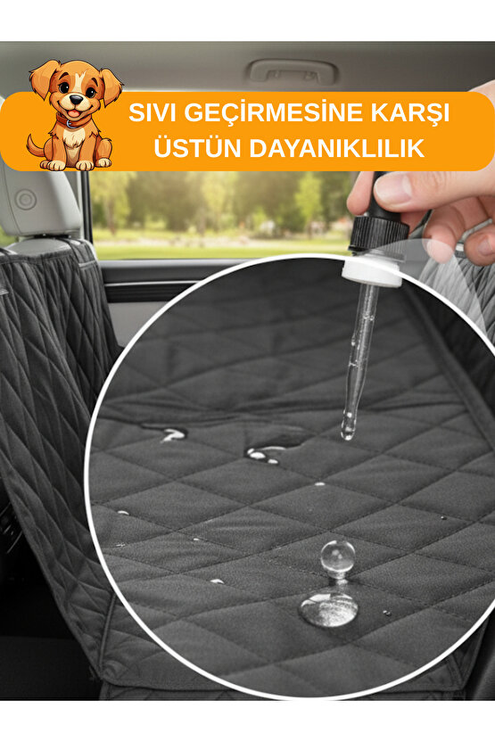 Evcil Hayvan Araba Koltuk Örtüsü Su Geçirmez Dayanıklı Arka Koltuk Koruma Kılıfı Kaymaz 150X200 cm