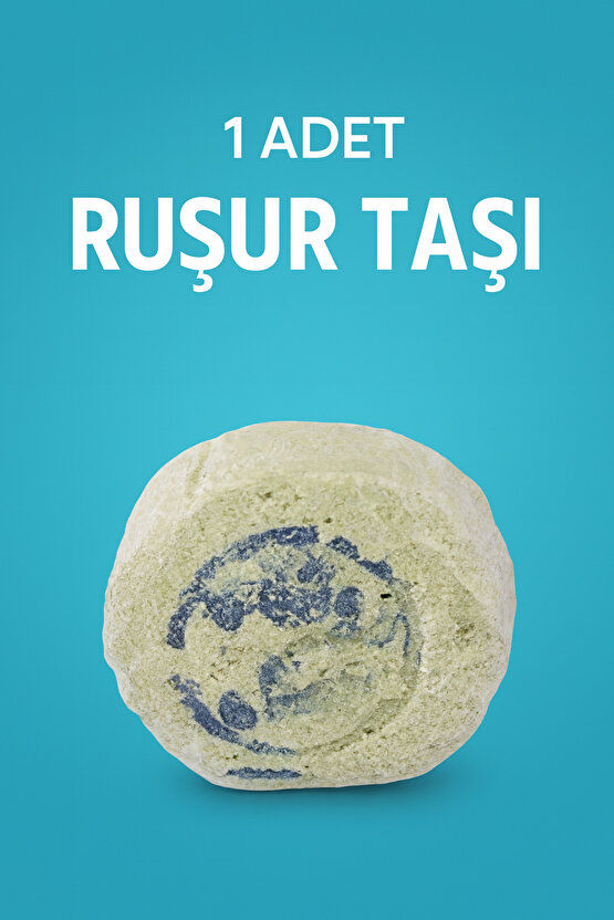 Leke ve Kararma Karşıtı Mühürlü Ruşur Taşı (Sefidab) - Doğal Peeling Etkili - 1 Adet