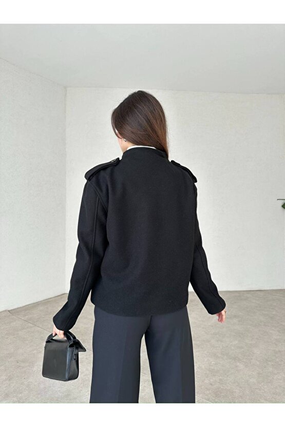 Kadın Kaşe Kısa Ceket