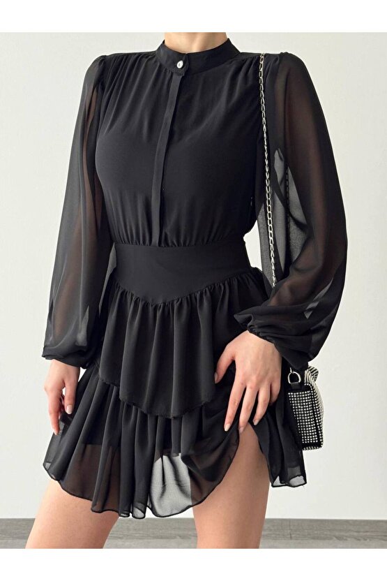 B109 Gri Kolay Kullanım Hav Toz Vermez Yumuşak Dokulu Uzun Tüylü Modern Shaggy Halı