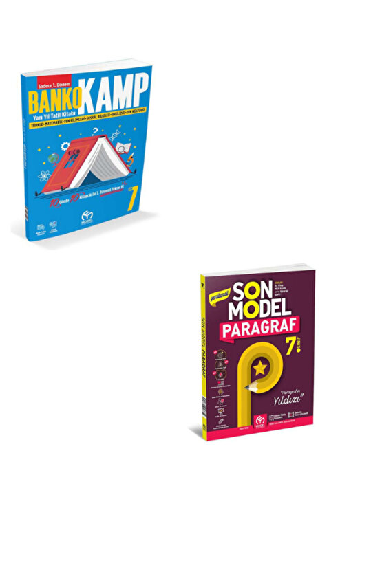 7.SINIF BANKO KAMP YARIYIL TATİL KİTABI+SON MODEL PARAGRAF SETİ(2 KİTAP)