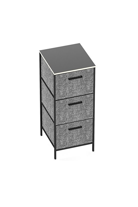 Çocuk Dolabı 3 Çekmeceli Büyük Boy Komodin Sehpa