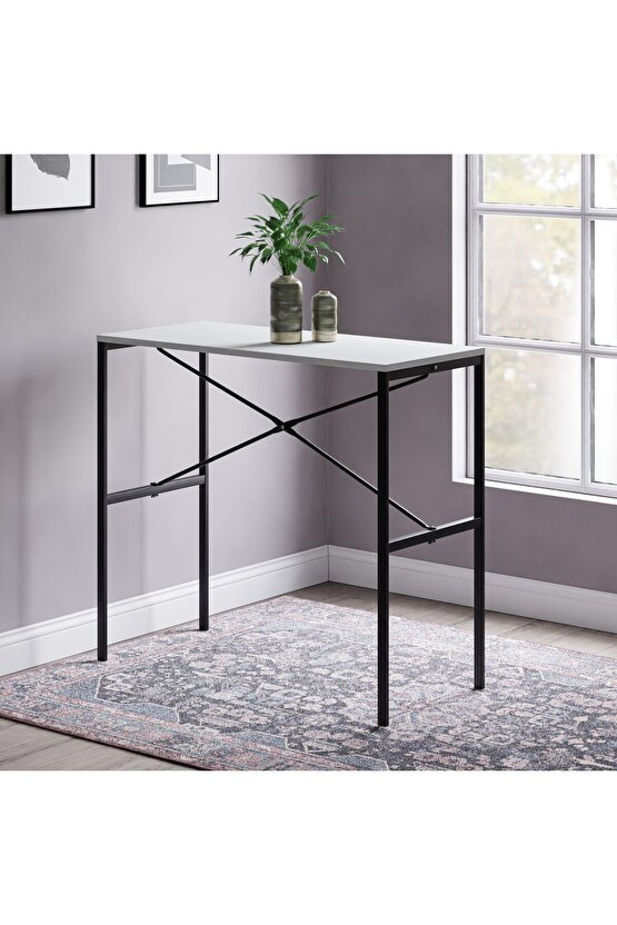 Bar Masası Bistro Masa Mutfak Yemek Masası Gzl Beyaz 1568