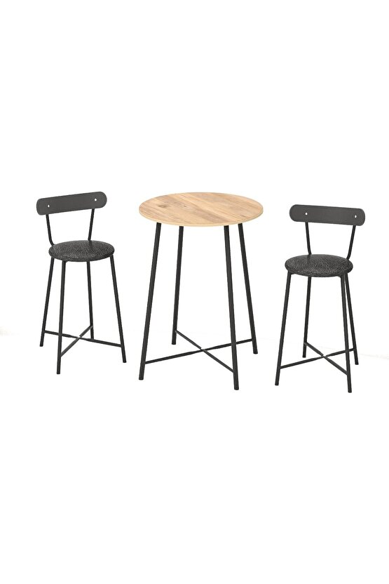 Mutfak Oval 2 Kişilik Bar Yemek Masası