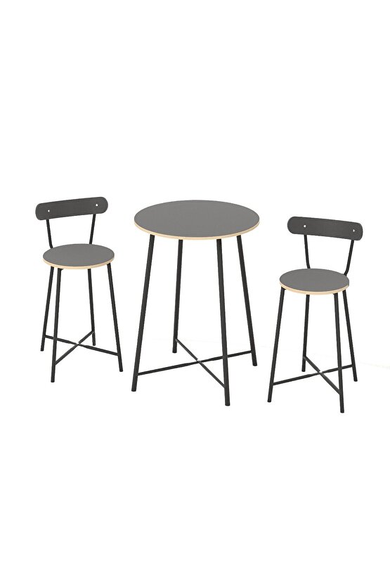 Mutfak Oval 2 Kişilik Bar Yemek Masası