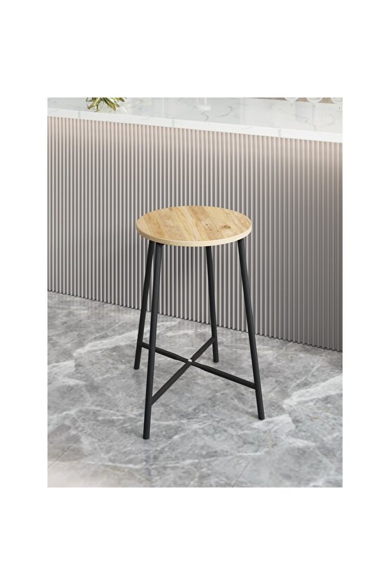 Bar Sandalyesi Bar Taburesi Mutfak Sandalyesi Çam 1522