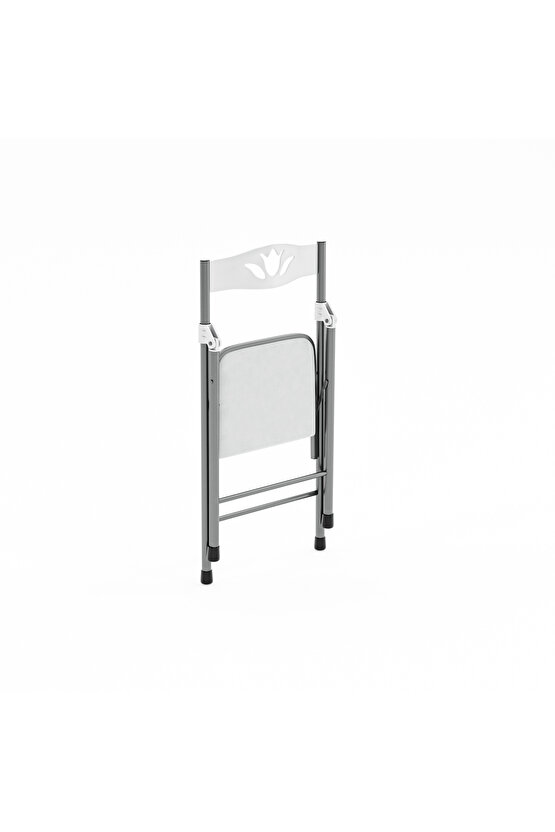 Katlanır Sandalye Mutfak Sandalyesi Beyaz 1046