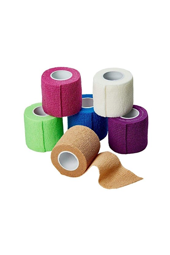 Coban Kendinden Yapışkanlı Kırmızı Bandaj 7.5cmx4.5m Kırmızı