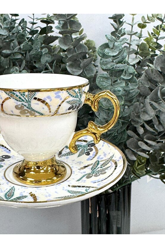 Adrian 6 Kişilik Porselen Fincan Takımı 90 Ml TKEBT TEK RENK