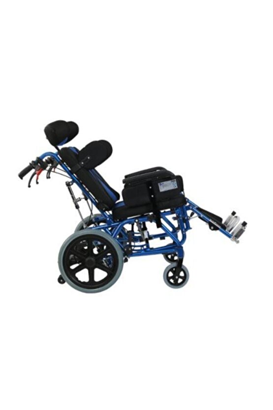 G458 Cerebral Palsy Tekerlekli Sandalye | Yatarlı, Tiltli, Katlanabilir, 100 Kg Taşıma
