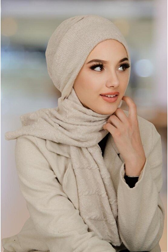 Kemik Triko Kelebek Bone Şal