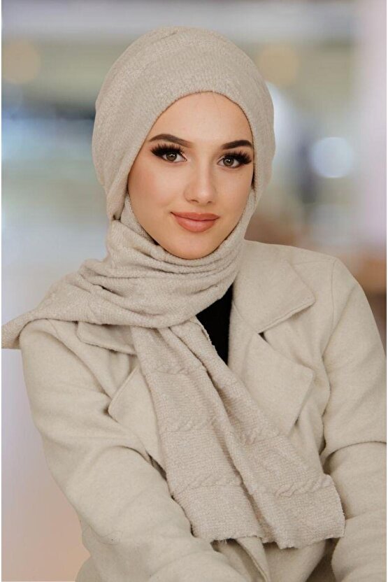 Kemik Triko Kelebek Bone Şal