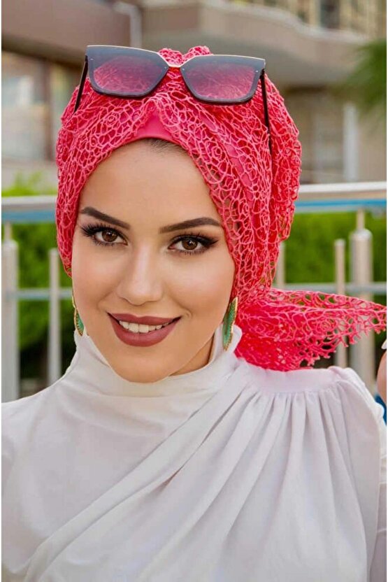 Mercan File Dantel Tokalı Bone