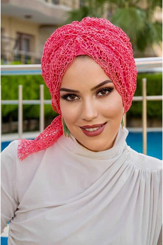 Mercan File Dantel Tokalı Bone