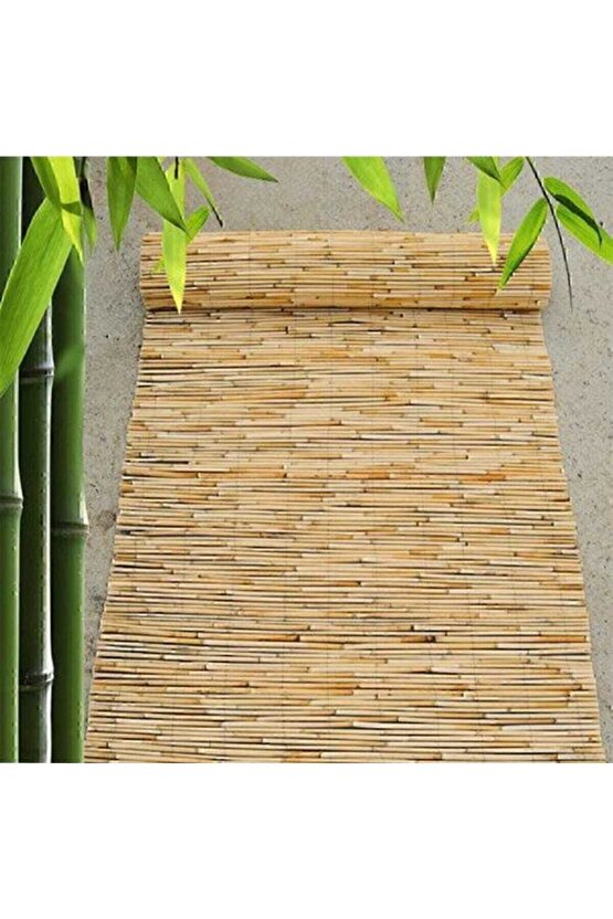 Kamış Hasır Çit Bambu Doğal 1m X 5m Dekoratif Ürün