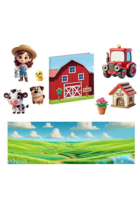 Magnetli Çiftlik Seti - Magnetli Farm Set - Magical Magnet - Çiftlik Oyunu - Hayvanlı Magnetler - Ha