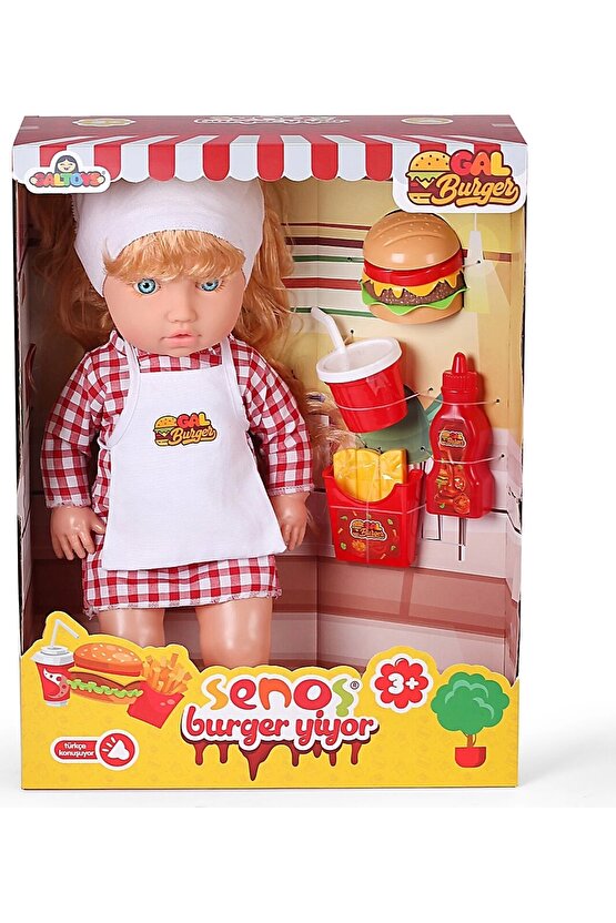 Senoş Burger Yiyor - Türkçe Konuşan Senoş Et Bebek - Konuşan Bebek - Senoş Bebek - Burger Et Bebek -