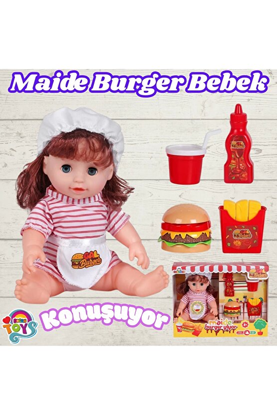 Maide Burger Yiyor - Türkçe Konuşan Maide Et Bebek - Konuşan Bebek - Maide Bebek - Maide Burger Bebe