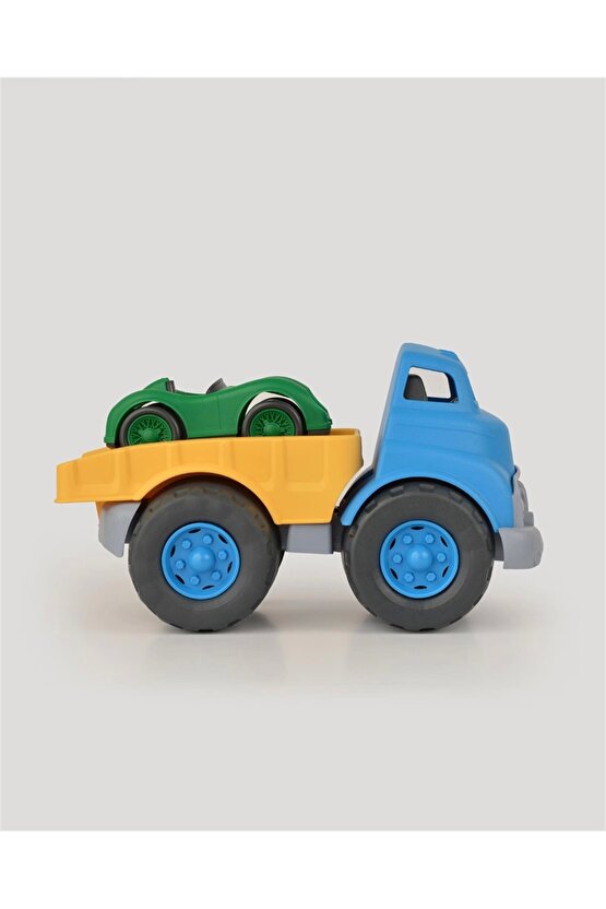 Lüx Mavi Büyük Çekici Kamyon - Plastik Çekici - Kırılmaz Oyuncak - Kırılmaz Çekici - Çekici Oyuncakl