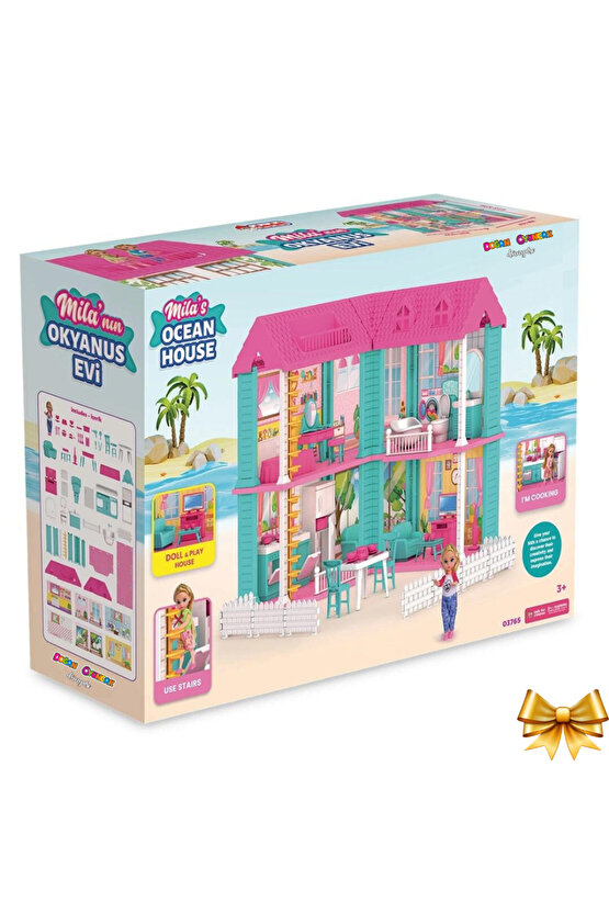 Milanın Okyanus Evi - Ev Oyuncak - Milanın Okyanus Ev Seti - Barbie Ev Seti - Rüya Evi - Oyun Evi