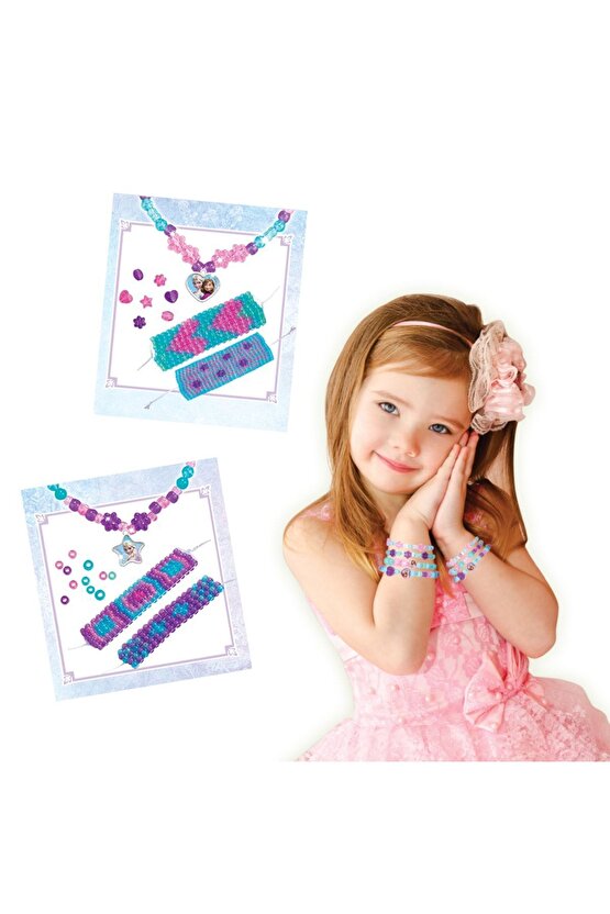 Frozen Takı Dokuma Seti - Takı Setleri - Kolye Seti - Bilezik Seti - Boncuk Seti - Bilye Seti