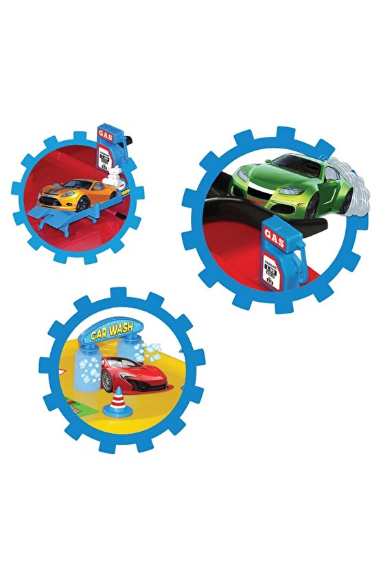 3 Katlı Garaj Oyun Seti - Otopark Seti - Araba Seti - Hotwheels Seti - Istasyon