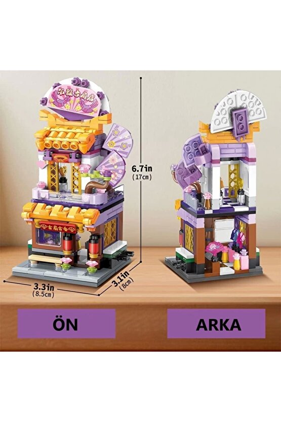 Mikro Blok Yelpaze Dükkanı 294 Parça - Lego Setleri - Keeppley Mini Lego - Dükkan Lego - Keeppley Le